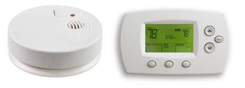 Smoke and carbon monoxide detectors, thermostats, electronic waste