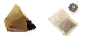 Coffee filter and tea bag, compost