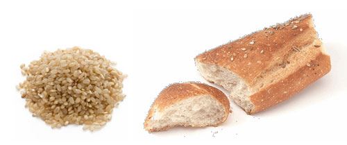 Rice and stale bread, compost