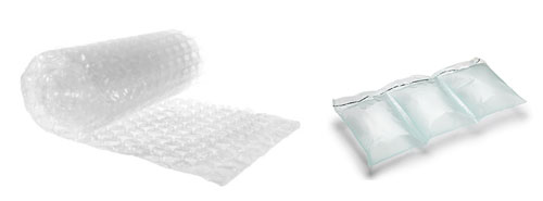 Bubble wrap and air pillows, garbage