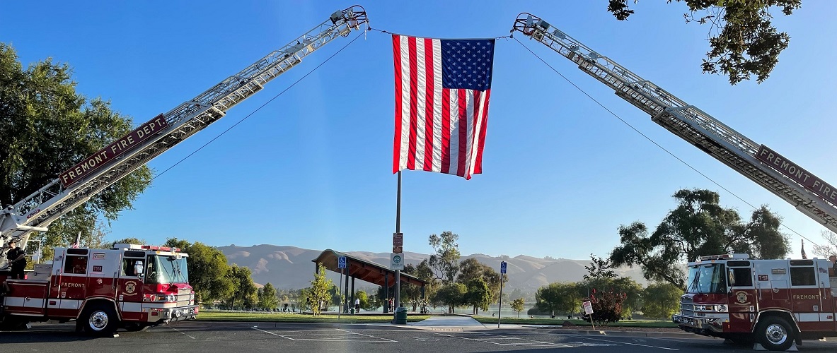 9-11 Flag Display