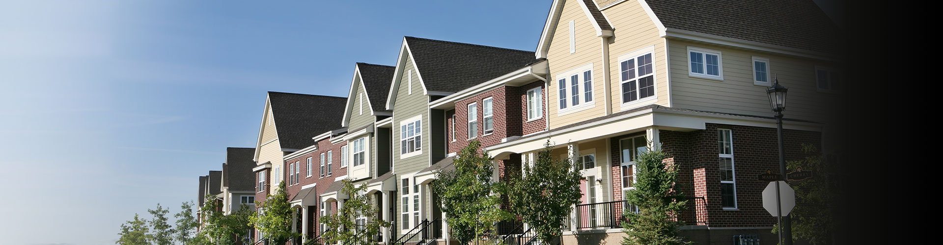 row of homes