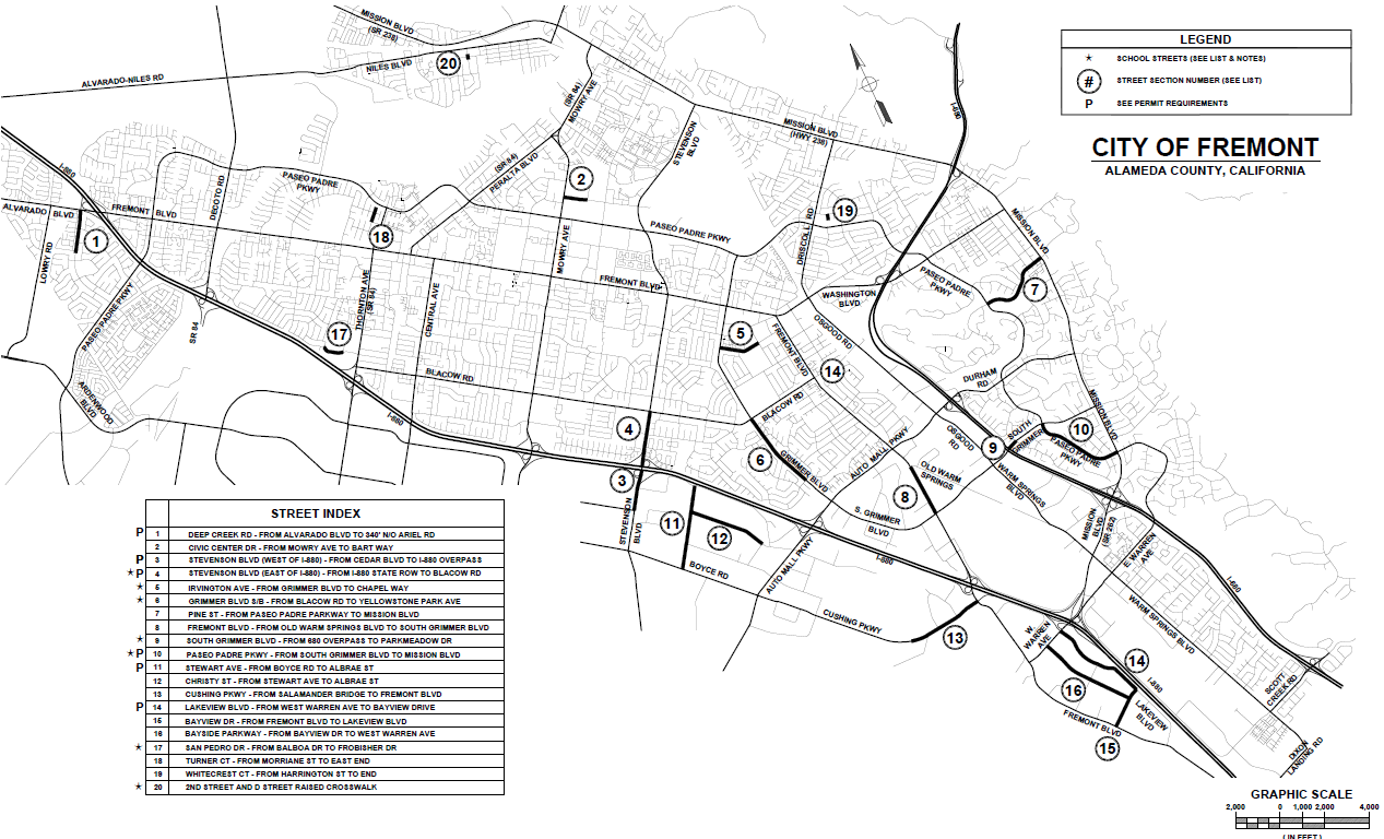 2023 Pavement Rehabilitation Map