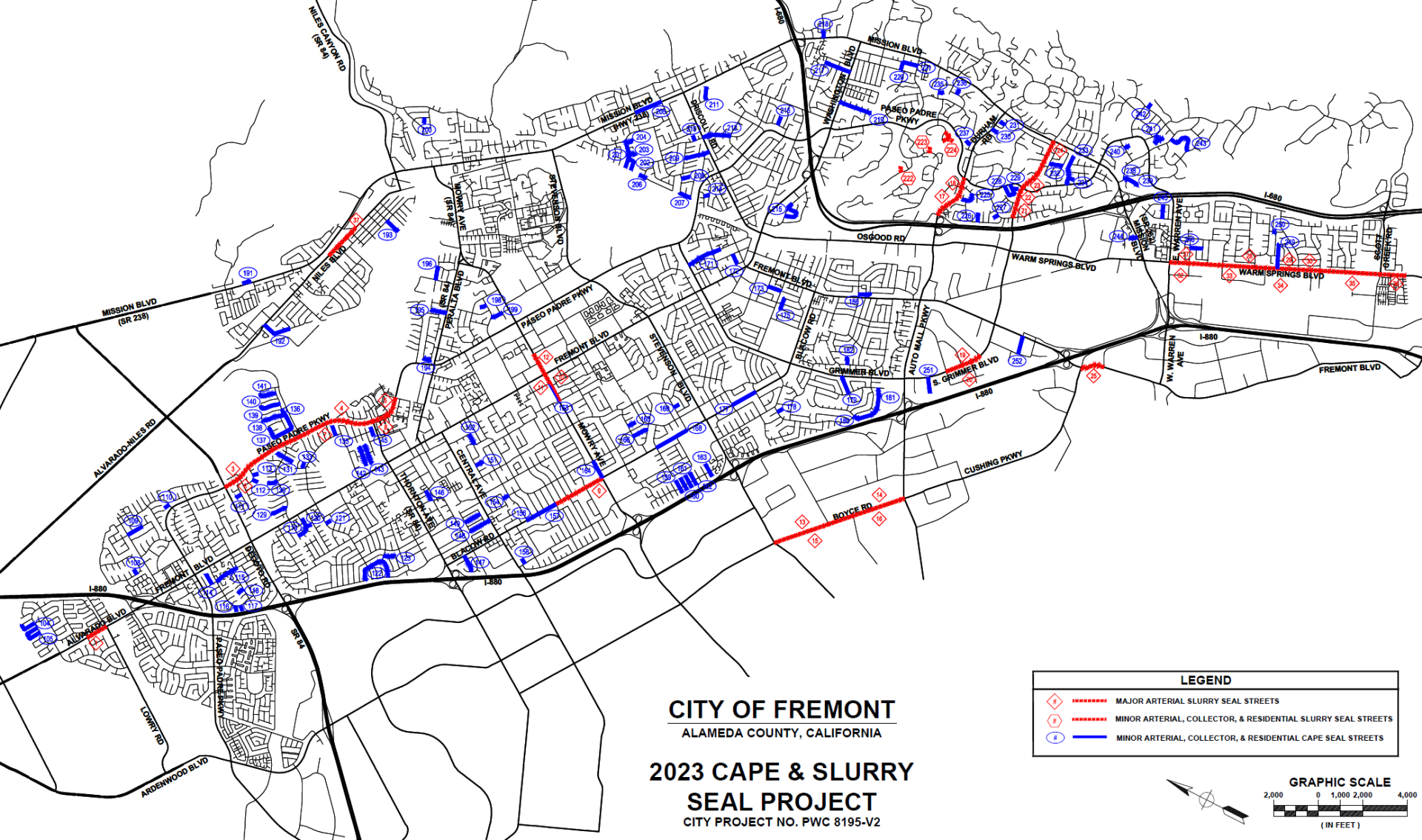 2023 Cape and Slurry Project Map