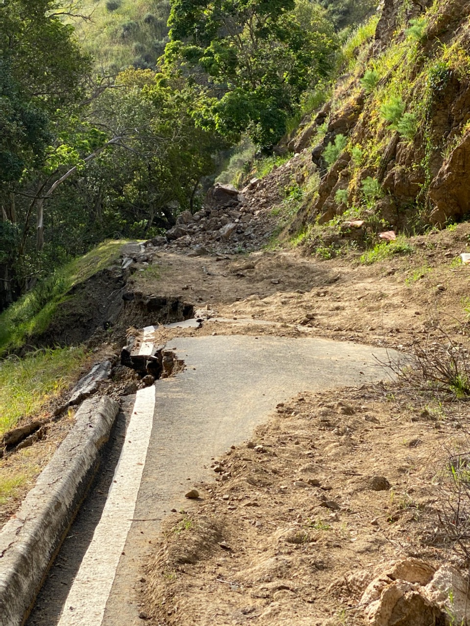 Morrison Canyon Trail and Road after 2023 storms