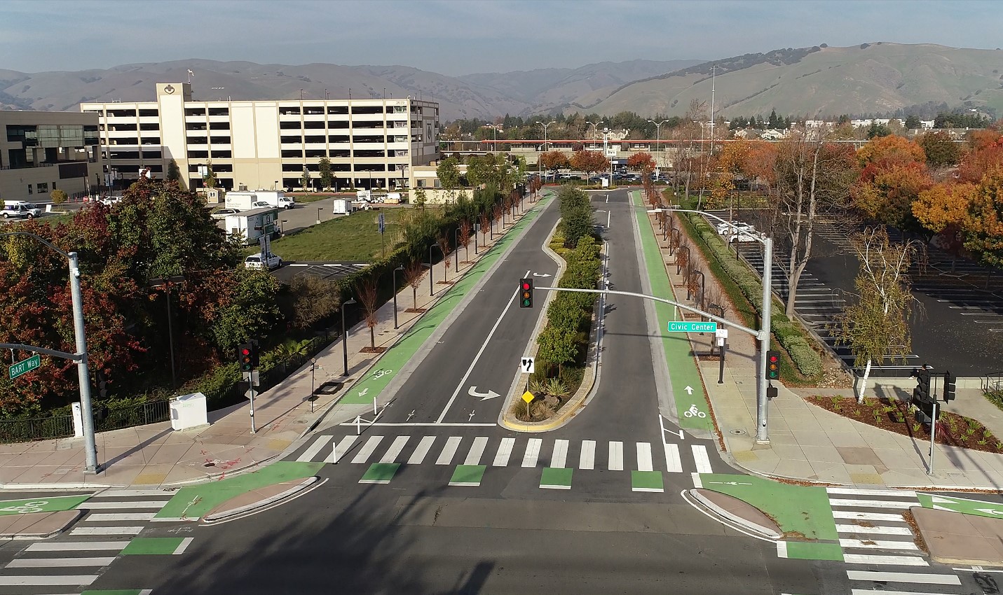 BART Way and Gateway Plaza Multimodal Improvements_Civic Center Intersection