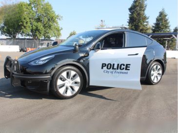 Electric Patrol Vehicle on roadway