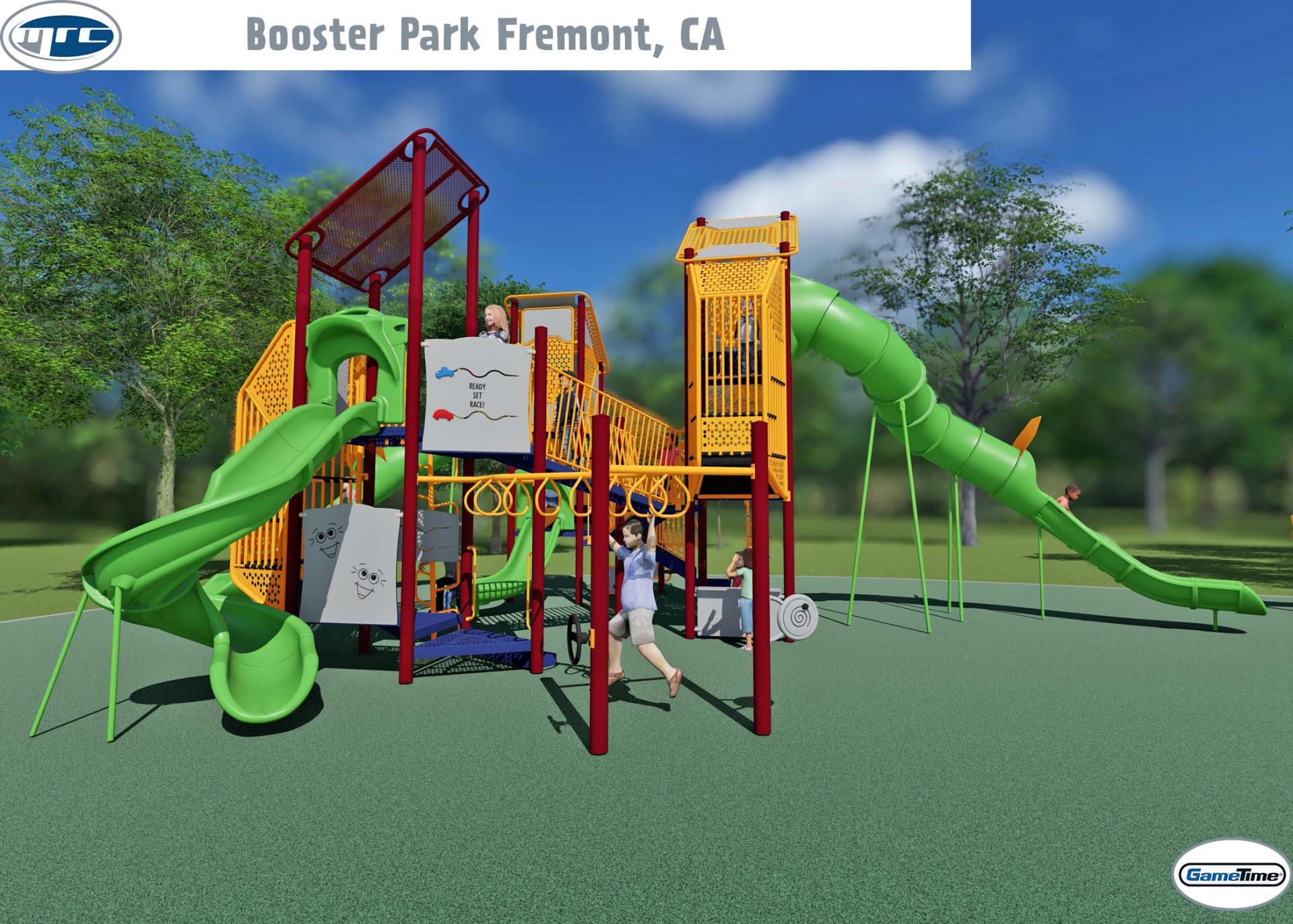 View of 5-12 Play Structure at Booster Neighborhood Park