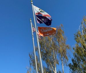 Diwali Flag flying